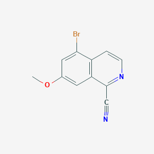 5-Bromo-7-methoxyisoquinoline-1-carbonitrile