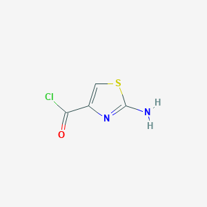 molecular formula C4H3ClN2OS B1321924 2-氨基-1,3-噻唑-4-羰基氯 CAS No. 749795-92-4