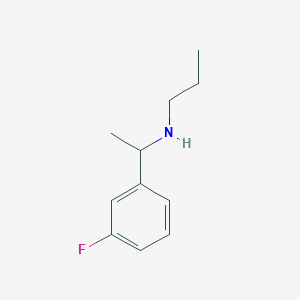 molecular formula C11H16FN B13219244 [1-(3-Fluorophenyl)ethyl](propyl)amine 