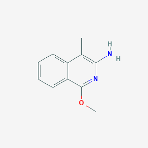 molecular formula C11H12N2O B1321925 1-甲氧基-4-甲基异喹啉-3-胺 CAS No. 802888-50-2