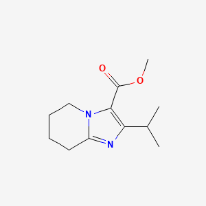 Methyl 2-(propan-2-yl)-5H,6H,7H,8H-imidazo[1,2-a]pyridine-3-carboxylate