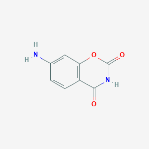 molecular formula C8H6N2O3 B13219272 7-Amino-3,4-dihydro-2H-1,3-benzoxazine-2,4-dione 