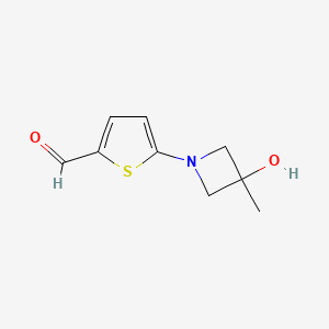 5-(3-Hydroxy-3-methylazetidin-1-yl)thiophene-2-carbaldehyde