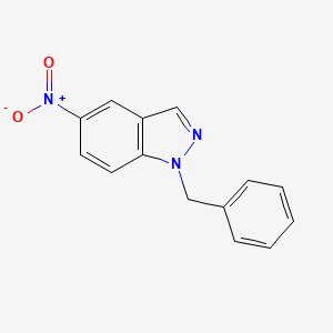 molecular formula C14H11N3O2 B1321935 1-苄基-5-硝基-1H-吲唑 CAS No. 23856-20-4
