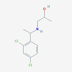 1-{[1-(2,4-Dichlorophenyl)ethyl]amino}propan-2-ol