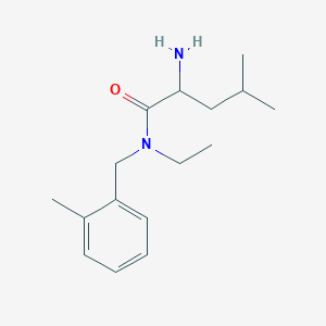 2-amino-N-ethyl-4-methyl-N-[(2-methylphenyl)methyl]pentanamide