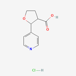 2-(Pyridin-4-yl)oxolane-3-carboxylic acid hydrochloride