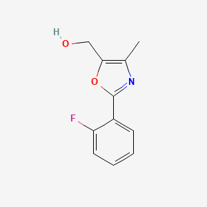 [2-(2-Fluorophenyl)-4-methyl-1,3-oxazol-5-yl]methanol