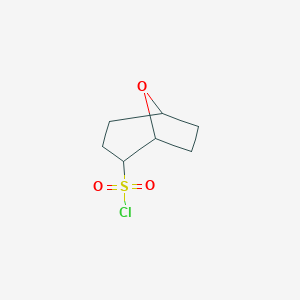 molecular formula C7H11ClO3S B13219445 8-Oxabicyclo[3.2.1]octane-2-sulfonyl chloride 