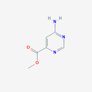 molecular formula C6H7N3O2 B1321945 Methyl 6-aminopyrimidine-4-carboxylate CAS No. 77817-12-0