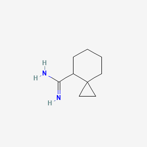 molecular formula C9H16N2 B13219454 Spiro[2.5]octane-4-carboximidamide 