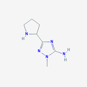 1-methyl-3-(pyrrolidin-2-yl)-1H-1,2,4-triazol-5-amine