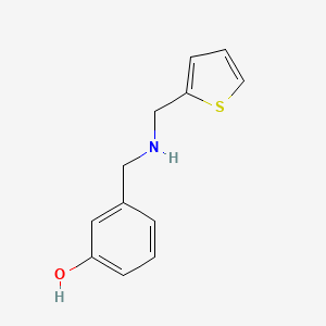 3-{[(Thiophen-2-ylmethyl)amino]methyl}phenol