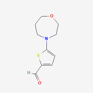 5-(1,4-Oxazepan-4-yl)thiophene-2-carbaldehyde