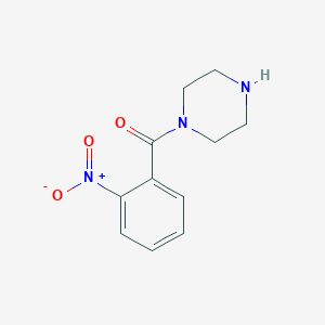 molecular formula C11H13N3O3 B13219532 1-(2-Nitrobenzoyl)piperazine 