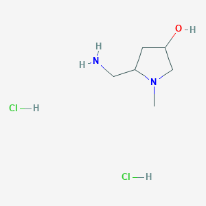 5-(Aminomethyl)-1-methylpyrrolidin-3-ol dihydrochloride