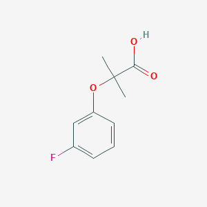 molecular formula C10H11FO3 B1321957 2-(3-氟苯氧基)-2-甲基丙酸 CAS No. 605680-36-2