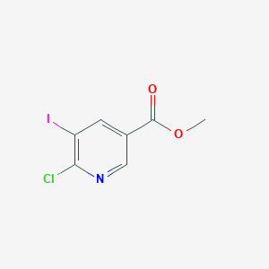 molecular formula C7H5ClINO2 B1321958 6-氯-5-碘烟酸甲酯 CAS No. 365413-29-2