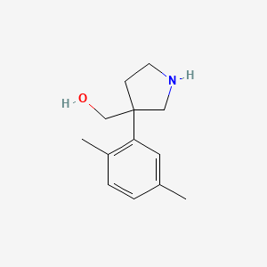 [3-(2,5-Dimethylphenyl)pyrrolidin-3-yl]methanol