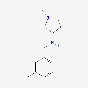 1-methyl-N-[(3-methylphenyl)methyl]pyrrolidin-3-amine