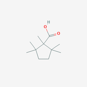 molecular formula C11H20O2 B13219626 1,2,2,5,5-Pentamethylcyclopentane-1-carboxylic acid 