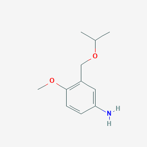 4-Methoxy-3-[(propan-2-yloxy)methyl]aniline