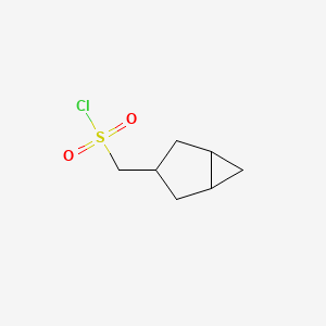 molecular formula C7H11ClO2S B13219632 Bicyclo[3.1.0]hexan-3-ylmethanesulfonylchloride 