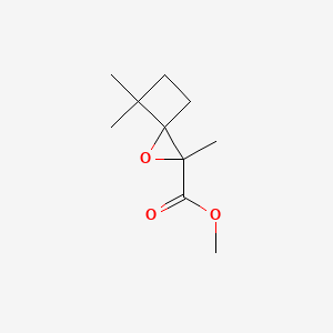 molecular formula C10H16O3 B13219652 Methyl 2,4,4-trimethyl-1-oxaspiro[2.3]hexane-2-carboxylate 