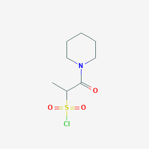 1-Oxo-1-piperidin-1-yl-propane-2-sulfonyl chloride