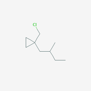 1-(Chloromethyl)-1-(2-methylbutyl)cyclopropane