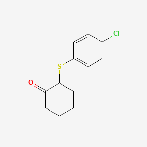 2-[(4-Chlorophenyl)sulfanyl]cyclohexan-1-one