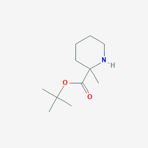 molecular formula C11H21NO2 B13219766 Tert-butyl 2-methylpiperidine-2-carboxylate 