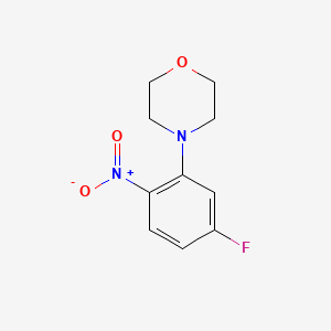 molecular formula C10H11FN2O3 B1321977 4-(5-フルオロ-2-ニトロフェニル)モルホリン CAS No. 536977-34-1