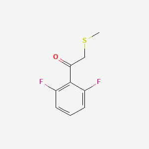 1-(2,6-Difluorophenyl)-2-(methylsulfanyl)ethan-1-one