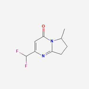 2-(Difluoromethyl)-6-methyl-4H,6H,7H,8H-pyrrolo[1,2-a]pyrimidin-4-one