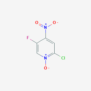 molecular formula C5H2ClFN2O3 B1321983 2-氯-5-氟-4-硝基吡啶-1-氧化物 CAS No. 405230-80-0