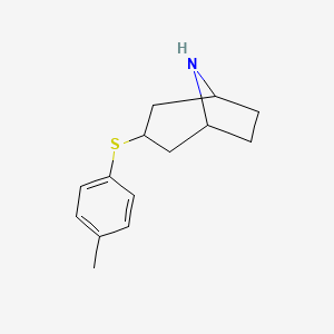 3-[(4-Methylphenyl)sulfanyl]-8-azabicyclo[3.2.1]octane