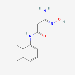 molecular formula C11H15N3O2 B13219879 N-(2,3-dimethylphenyl)-2-(N'-hydroxycarbamimidoyl)acetamide 