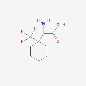 2-Amino-2-[1-(trifluoromethyl)cyclohexyl]acetic acid