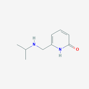 molecular formula C9H14N2O B13219925 6-([(Propan-2-YL)amino]methyl)-1,2-dihydropyridin-2-one 