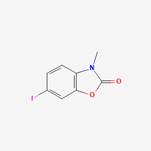molecular formula C8H6INO2 B1321993 6-Iodo-3-methyl-2,3-dihydro-1,3-benzoxazol-2-one CAS No. 139487-06-2
