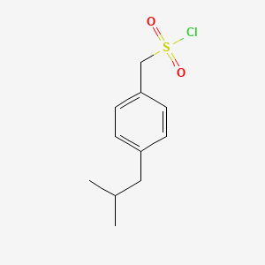 molecular formula C11H15ClO2S B13219940 [4-(2-Methylpropyl)phenyl]methanesulfonyl chloride 