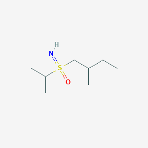 molecular formula C8H19NOS B13219984 Imino(2-methylbutyl)(propan-2-yl)-lambda6-sulfanone 