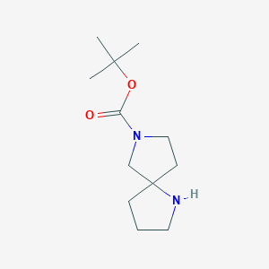 molecular formula C12H22N2O2 B1321999 Tert-butyl 1,7-diazaspiro[4.4]nonane-7-carboxylate CAS No. 646055-63-2