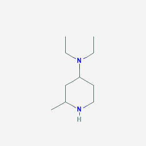 molecular formula C10H22N2 B13219991 Diethyl-(2-methyl-piperidin-4-YL)-amine 