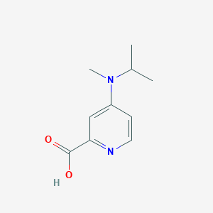 molecular formula C10H14N2O2 B13220033 4-[Methyl(propan-2-yl)amino]pyridine-2-carboxylic acid CAS No. 1094219-13-2