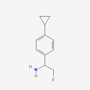 1-(4-Cyclopropylphenyl)-2-fluoroethan-1-amine