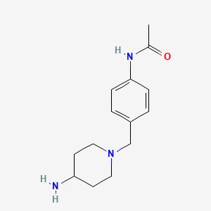 N-{4-[(4-aminopiperidin-1-yl)methyl]phenyl}acetamide