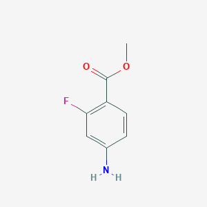 molecular formula C8H8FNO2 B1322009 Methyl 4-Amino-2-fluorobenzoate CAS No. 73792-08-2