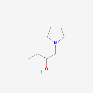 molecular formula C8H17NO B13220092 1-(Pyrrolidin-1-YL)butan-2-OL 